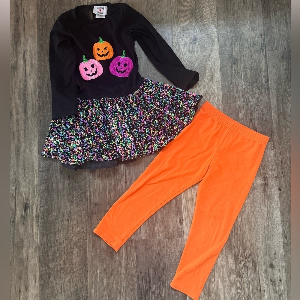 Nina Halloween Kids Costume - Black and Orange